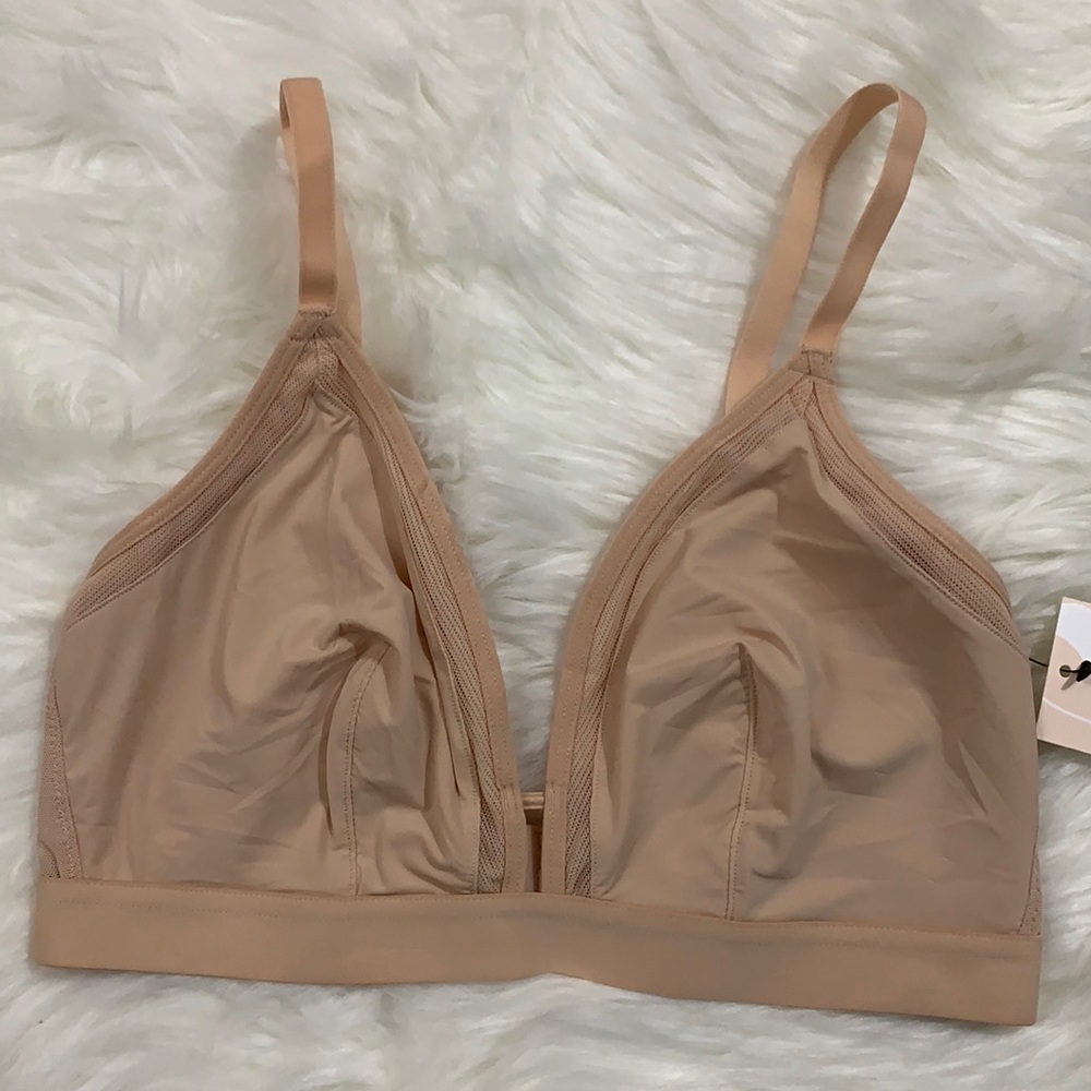 NWT Lively The Mesh Busty Bralette Toasted Almond - Picture 5 of 15